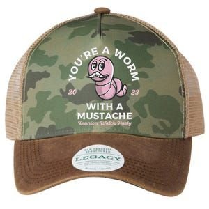 Youre Worm With A Mustache James Tom Ariana Reality Legacy Tie Dye Trucker Hat