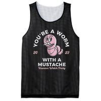 Youre Worm With A Mustache James Tom Ariana Reality Mesh Reversible Basketball Jersey Tank