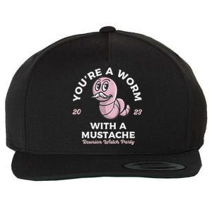 Youre Worm With A Mustache James Tom Ariana Reality Wool Snapback Cap