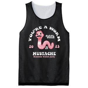 You're Worm With A Mustache James Tom Ariana Reality Funny Mesh Reversible Basketball Jersey Tank