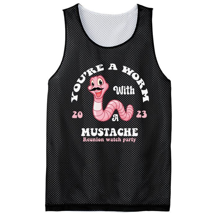 You're Worm With A Mustache James Tom Ariana Reality Funny Mesh Reversible Basketball Jersey Tank