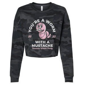 You're Worm With A Mustache James Tom Ariana Reality Cropped Pullover Crew