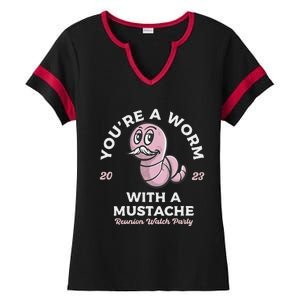 You're Worm With A Mustache James Tom Ariana Reality Ladies Halftime Notch Neck Tee