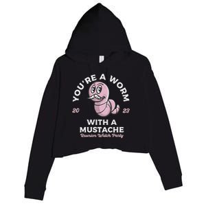 You're Worm With A Mustache James Tom Ariana Reality Crop Fleece Hoodie