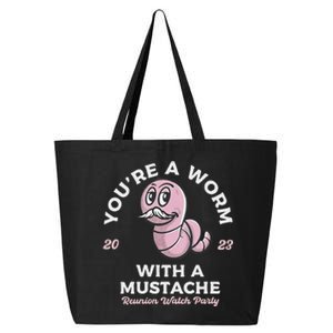 You're Worm With A Mustache James Tom Ariana Reality 25L Jumbo Tote