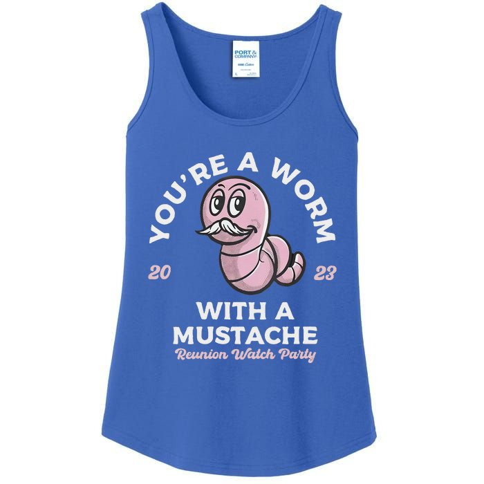 You're Worm With A Mustache James Tom Ariana Reality Ladies Essential Tank