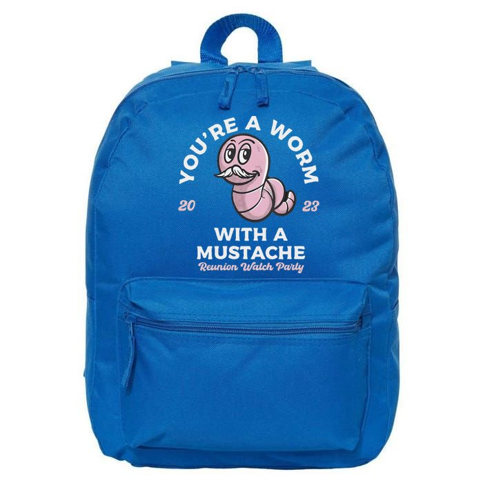 You're Worm With A Mustache James Tom Ariana Reality 16 in Basic Backpack