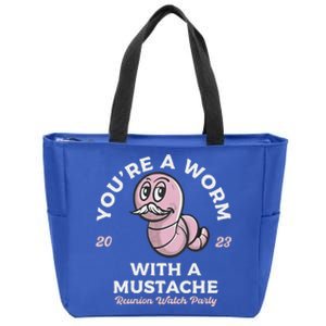 You're Worm With A Mustache James Tom Ariana Reality Zip Tote Bag