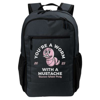 You're Worm With A Mustache James Tom Ariana Reality Daily Commute Backpack