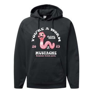 You're Worm With A Mustache James Tom Ariana Reality Funny Performance Fleece Hoodie