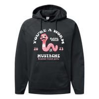 You're Worm With A Mustache James Tom Ariana Reality Funny Performance Fleece Hoodie