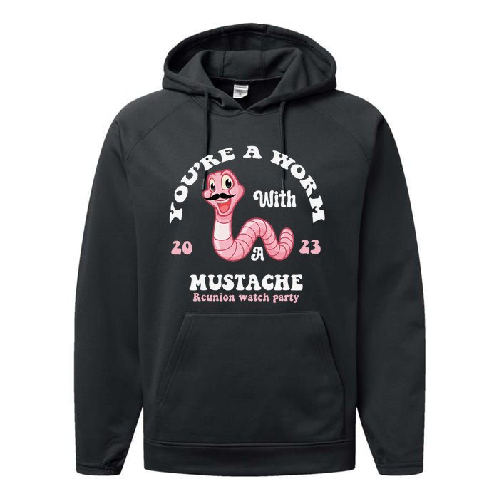 You're Worm With A Mustache James Tom Ariana Reality Funny Performance Fleece Hoodie