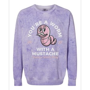 You're Worm With A Mustache James Tom Ariana Reality Colorblast Crewneck Sweatshirt