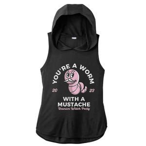 You're Worm With A Mustache James Tom Ariana Reality Ladies PosiCharge Tri-Blend Wicking Draft Hoodie Tank