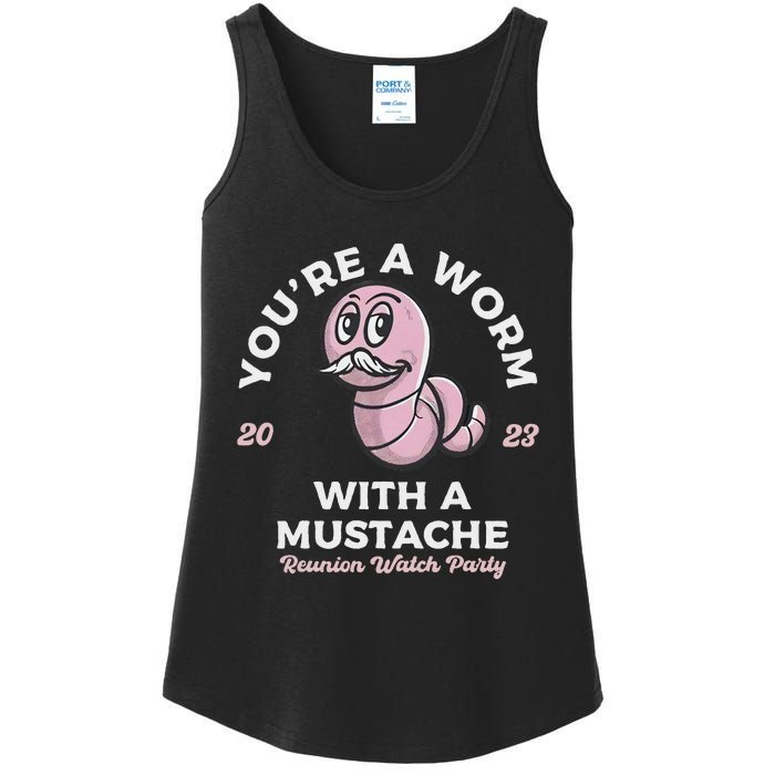 You're Worm With A Mustache James Tom Ariana Reality Ladies Essential Tank