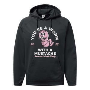 You're Worm With A Mustache James Tom Ariana Reality Performance Fleece Hoodie