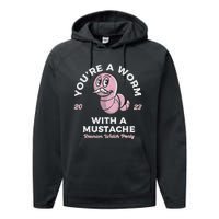 You're Worm With A Mustache James Tom Ariana Reality Performance Fleece Hoodie