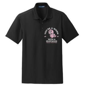 You're Worm With A Mustache James Tom Ariana Reality Dry Zone Grid Polo