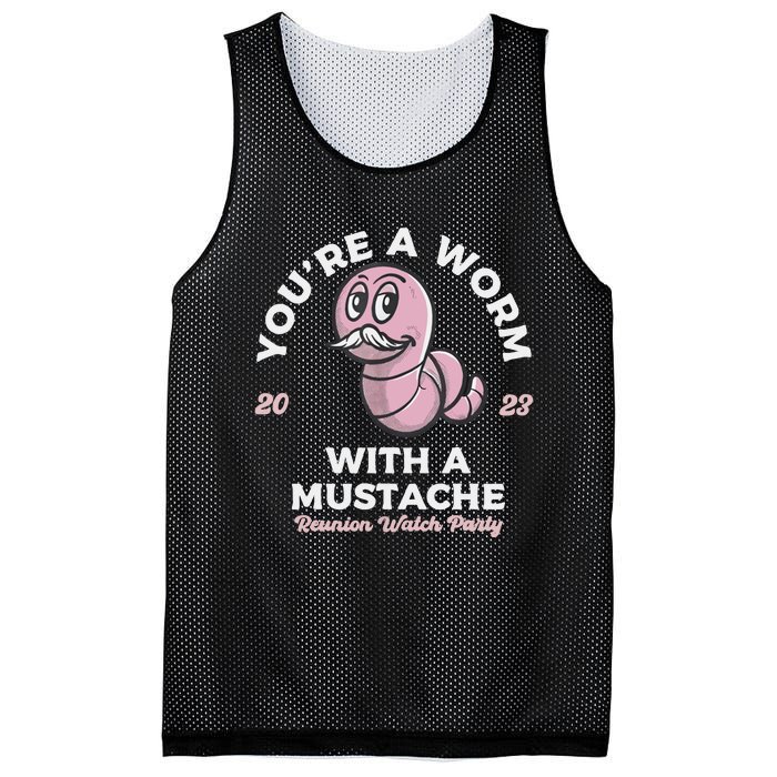 You're Worm With A Mustache James Tom Ariana Reality Mesh Reversible Basketball Jersey Tank