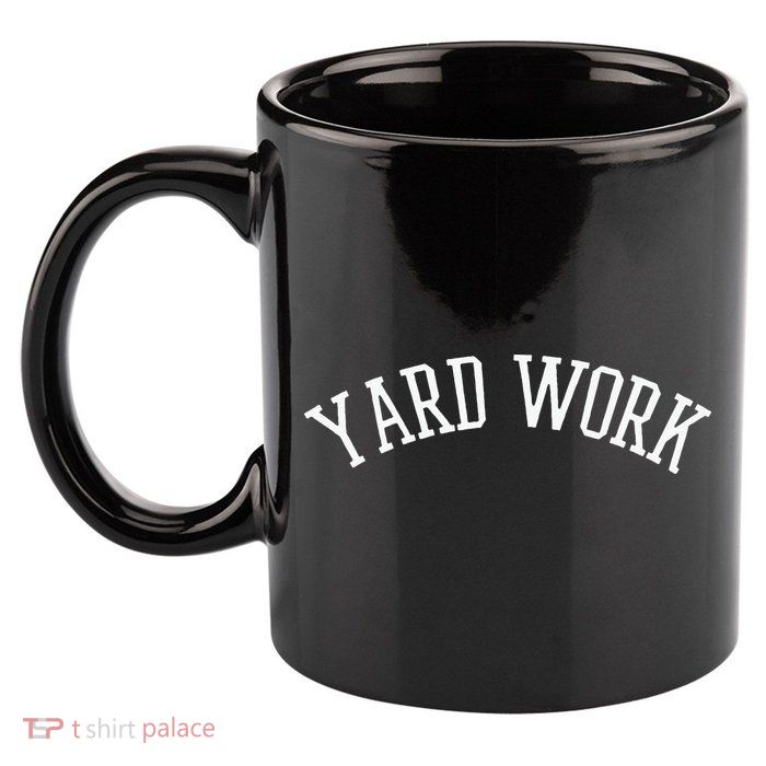 Yard Work 11oz C Handle Ceramic Mug