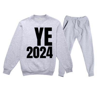 YE2024 Ye 2024 President Election Vote Premium Crewneck Sweatsuit Set