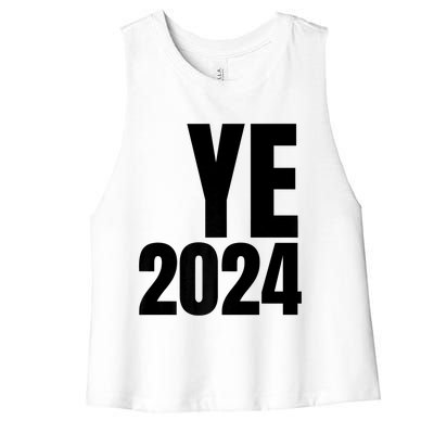 YE2024 Ye 2024 President Election Vote Women's Racerback Cropped Tank