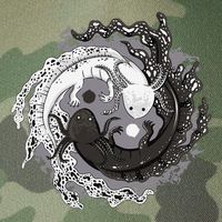 Yin Yang Axolotls Zen Axolotl Meditation Yoga Legacy Tie Dye Trucker Hat