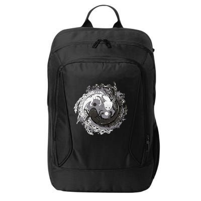 Yin Yang Axolotls Zen Axolotl Meditation Yoga City Backpack