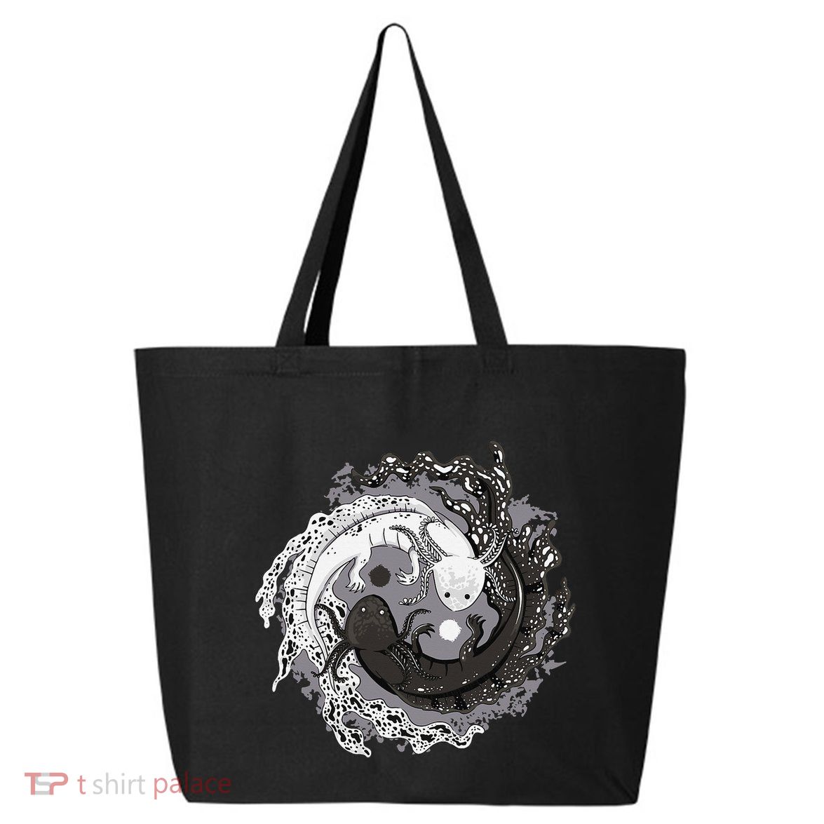 Yin Yang Axolotls Zen Axolotl Meditation Yoga 25L Jumbo Tote