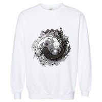 Yin Yang Axolotls Zen Axolotl Meditation Yoga Garment-Dyed Sweatshirt