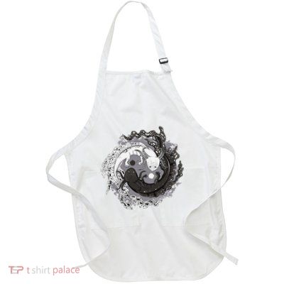 Yin Yang Axolotls Zen Axolotl Meditation Yoga Apron