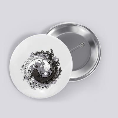 Yin Yang Axolotls Zen Axolotl Meditation Yoga Button