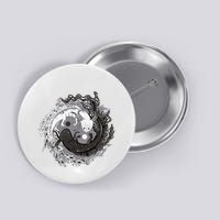 Yin Yang Axolotls Zen Axolotl Meditation Yoga Button