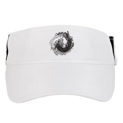 Yin Yang Axolotls Zen Axolotl Meditation Yoga Adult Drive Performance Visor