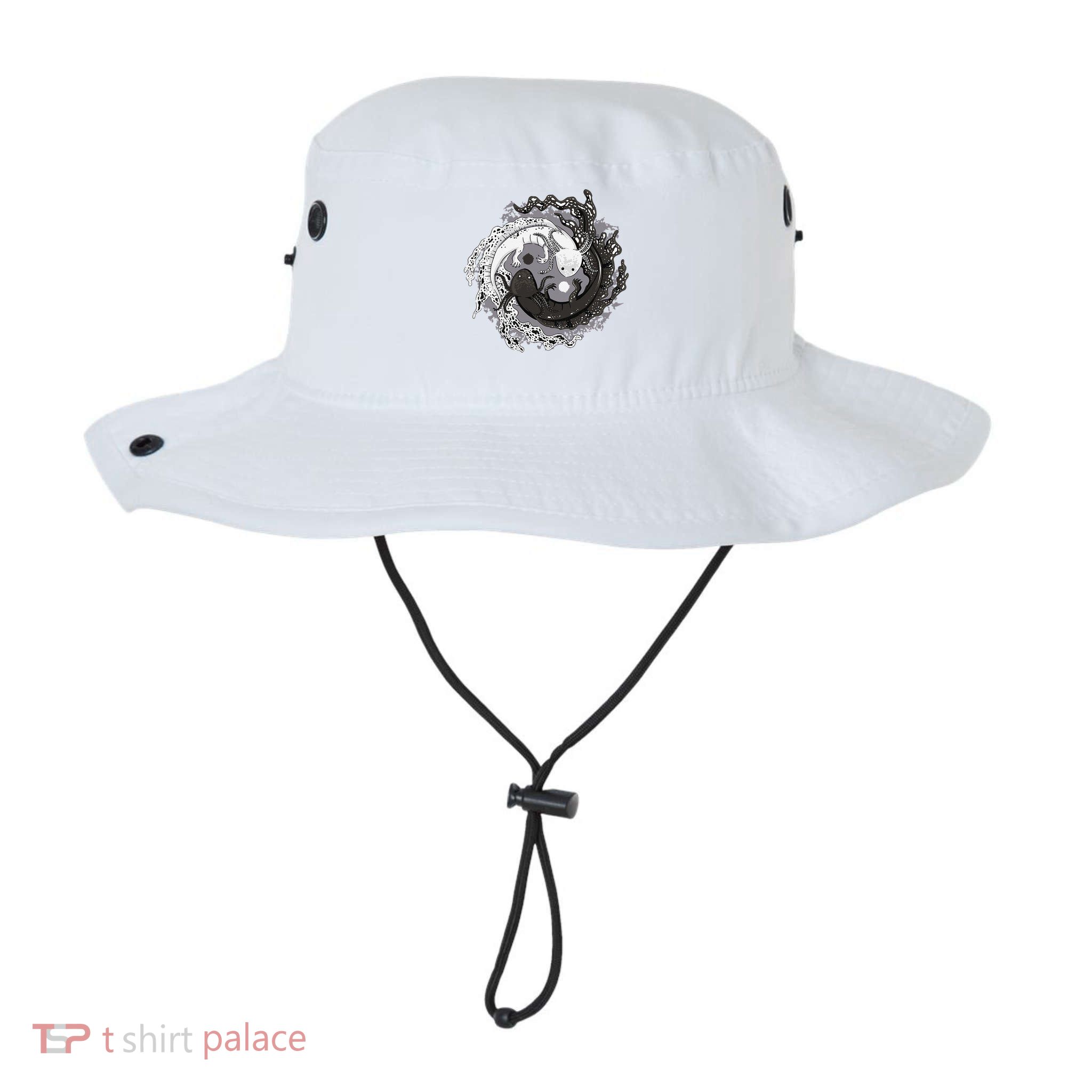 Yin Yang Axolotls Zen Axolotl Meditation Yoga Bucket Hat