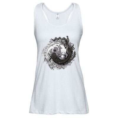 Yin Yang Axolotls Zen Axolotl Meditation Yoga Ladies Essential Flowy Tank