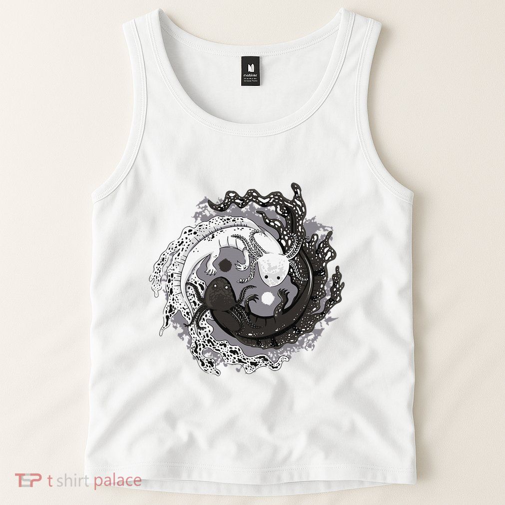 Yin Yang Axolotls Zen Axolotl Meditation Yoga Tank Top