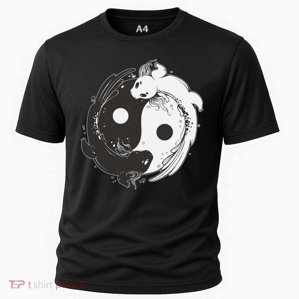 Yin Yang Axolotls  Zen Axolotl Meditation Yoga   Performance Shirt