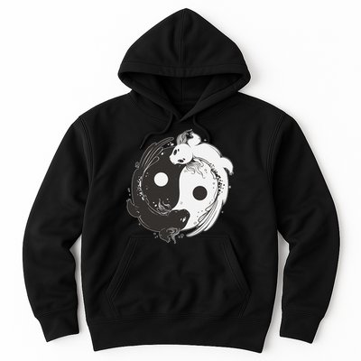 Yin Yang Axolotls  Zen Axolotl Meditation Yoga   Hoodie