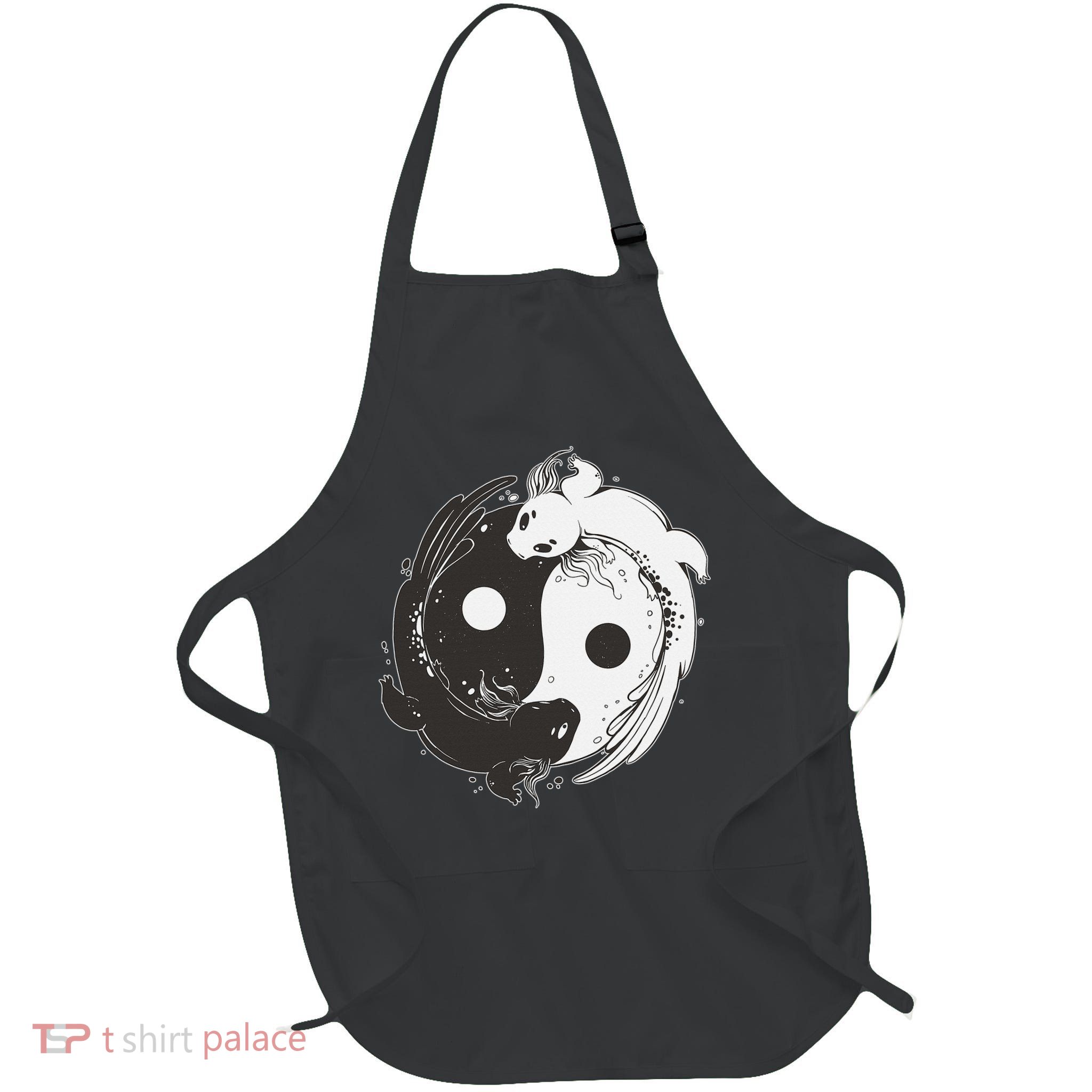 Yin Yang Axolotls  Zen Axolotl Meditation Yoga   Apron