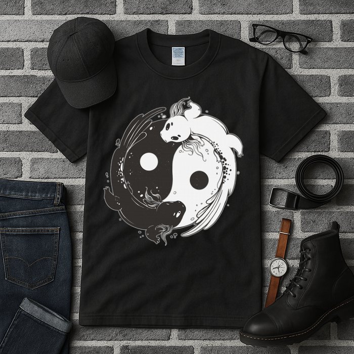 Yin Yang Axolotls  Zen Axolotl Meditation Yoga   Tall T-Shirt