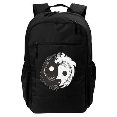 Yin Yang Axolotls  Zen Axolotl Meditation Yoga   Daily Commute Backpack