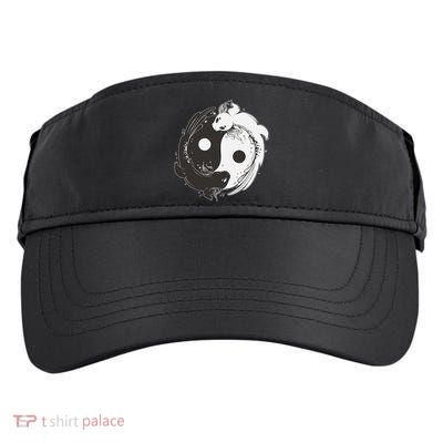 Yin Yang Axolotls  Zen Axolotl Meditation Yoga   Adult Drive Performance Visor