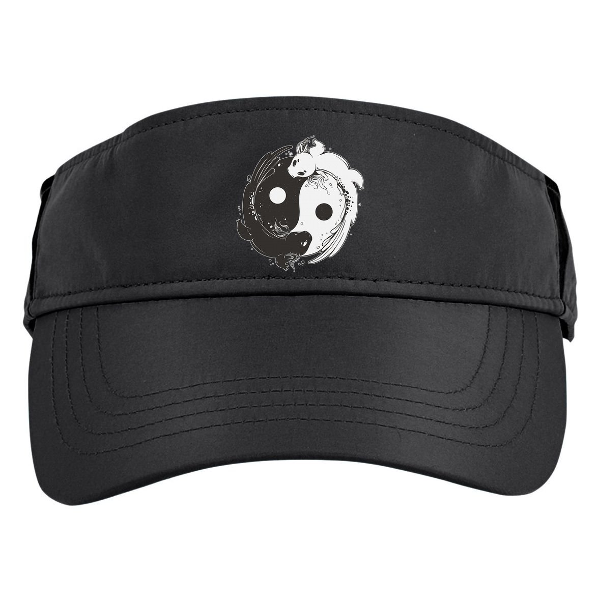 Yin Yang Axolotls  Zen Axolotl Meditation Yoga   Adult Drive Performance Visor