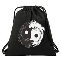 Yin Yang Axolotls  Zen Axolotl Meditation Yoga   Drawstring Bag