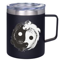 Yin Yang Axolotls  Zen Axolotl Meditation Yoga   12oz Stainless Steel Coffee Mug