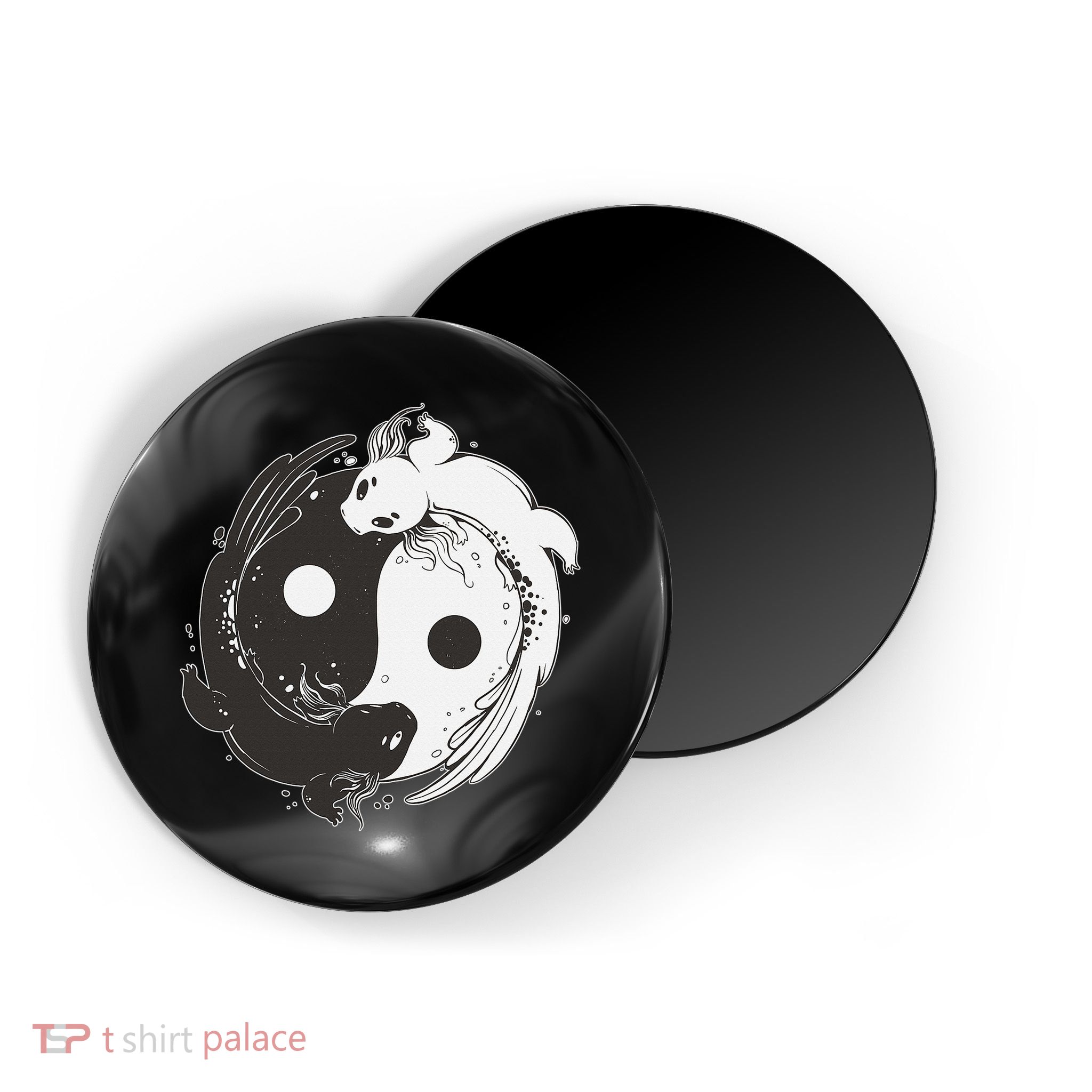 Yin Yang Axolotls  Zen Axolotl Meditation Yoga   Magnet