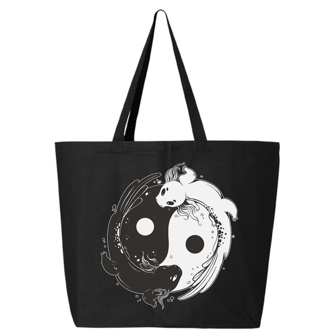 Yin Yang Axolotls  Zen Axolotl Meditation Yoga   25L Jumbo Tote