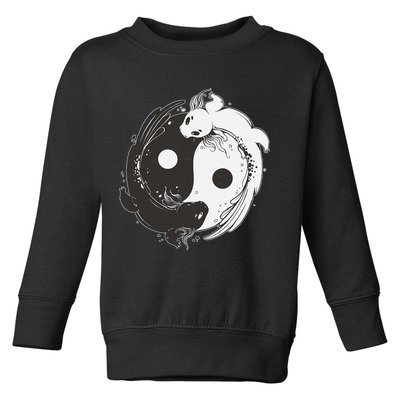 Yin Yang Axolotls  Zen Axolotl Meditation Yoga   Toddler Sweatshirt