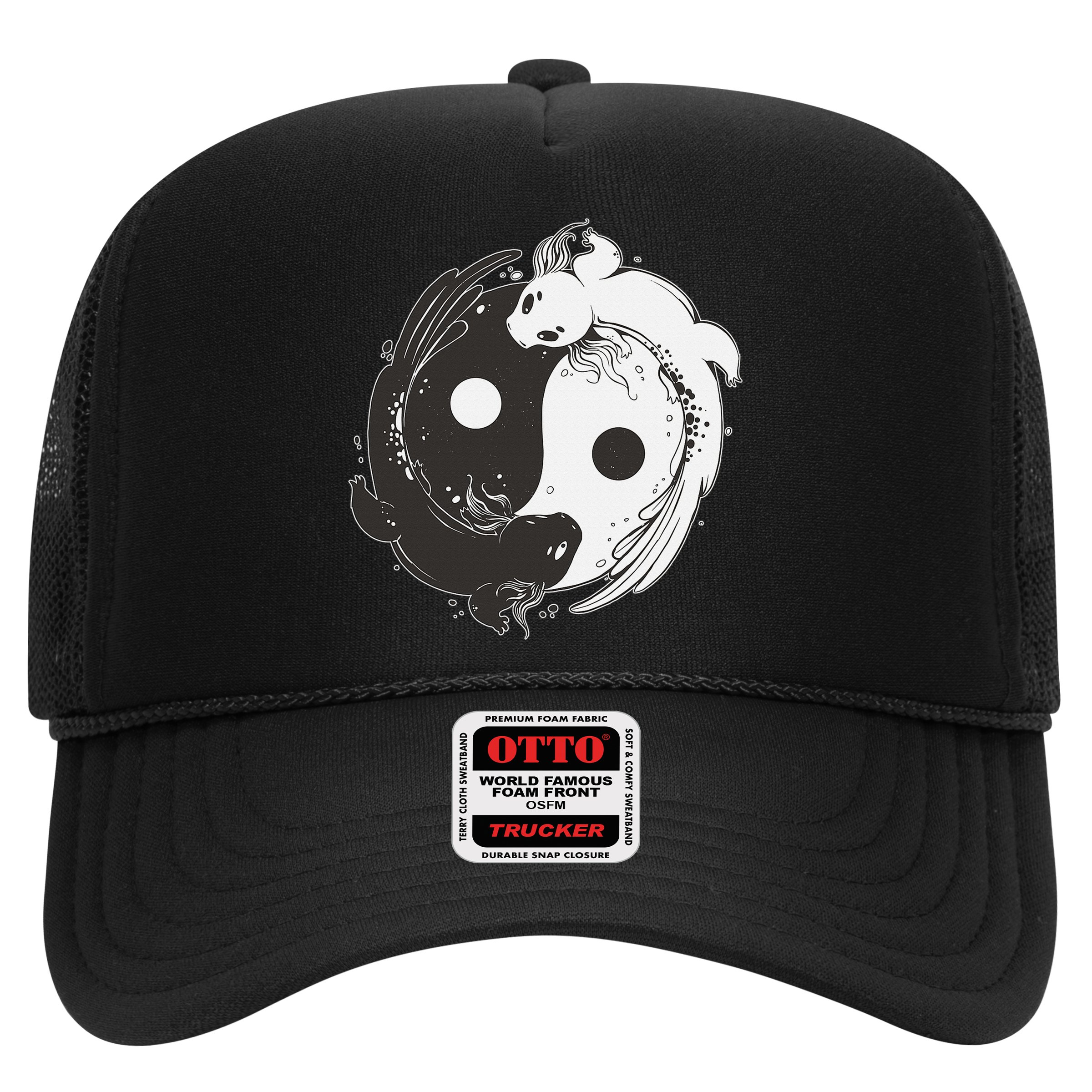 Yin Yang Axolotls  Zen Axolotl Meditation Yoga   Hat